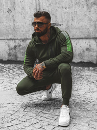 Komplet dresowy męski zielony OZONEE JS/C8118