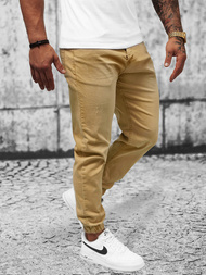 Штани чоловічі джоггери Бежевi OZONEE O/4662Z
