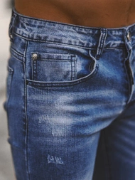 Spodnie jeansowe męskie niebieskie OZONEE NB/MP0126B