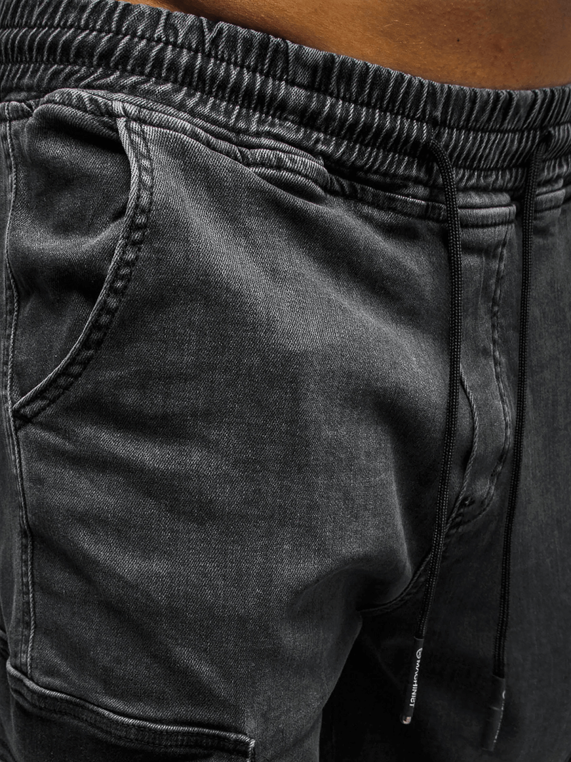 Spodnie męskie jogger grafitowe OZONEE MACH/51195