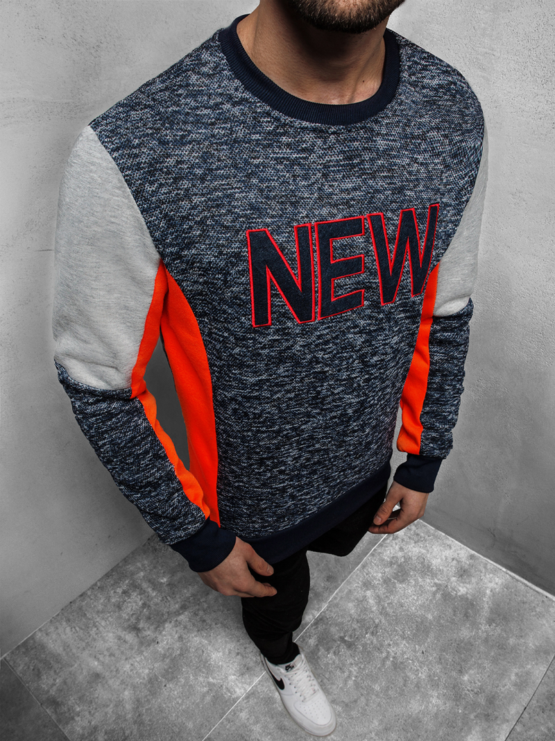 Толстовка чоловіча Темно-Синя OZONEE JS/KS1908Z