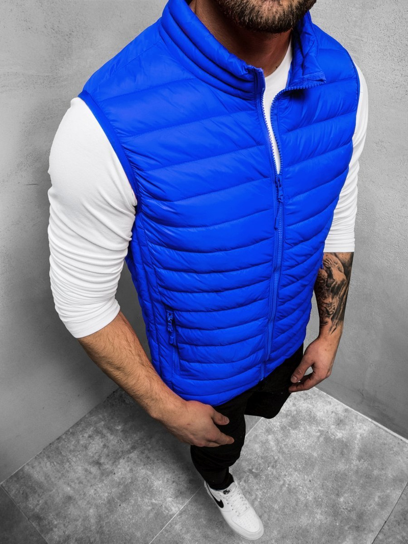 Kamizelka męska niebieska OZONEE JS/LY32Z