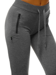 Спортивні штани жіночі графіт OZONEE O/9878