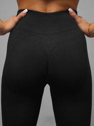 Жіночий спортивний костюм з двох частин чорний OZONEE O/SY2317