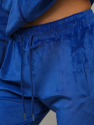 Komplet dresowy damski welurowy indygo OZONEE JS/8C1176/66Z