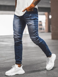 Spodnie jeansowe męskie niebieskie OZONEE NB/MP0054B