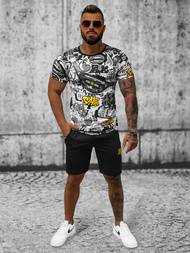 Чоловічий спортивний комплект Чорно-Жовтий OZONEE O/HM789Z