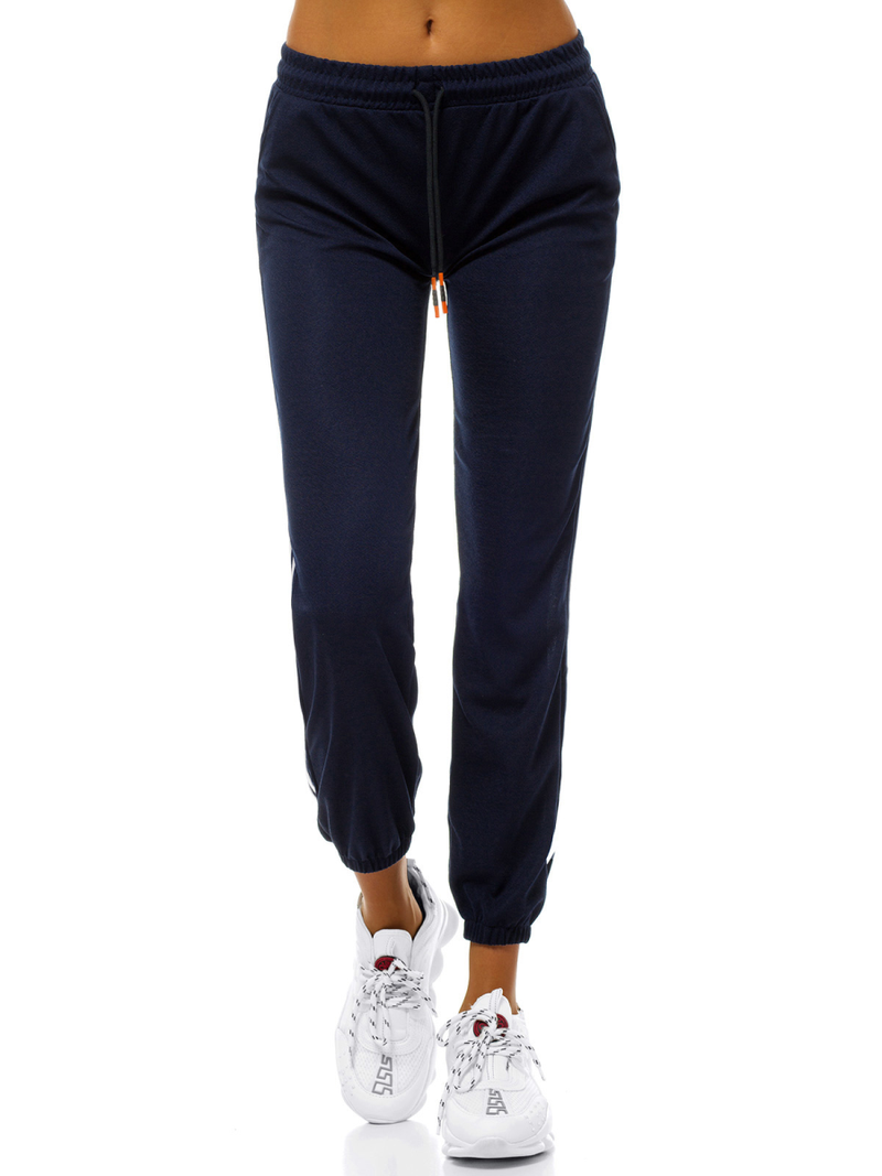 Spodnie dresowe damskie granatowe OZONEE JS/1020/A4