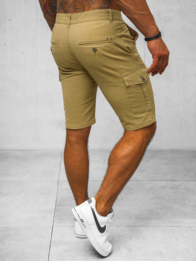 Spodenki męskie chino camelowe OZONEE NB/MP0188K