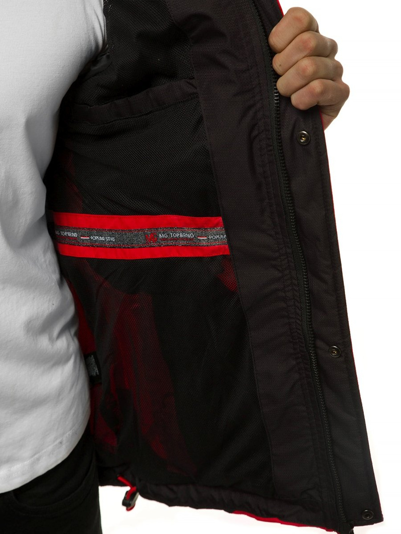 Куртка демicезонна чоловіча Червона OZONEE MG/2517