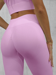 Жіночий спортивний костюм з двох частин світло-фіолетовий OZONEE O/SY2317