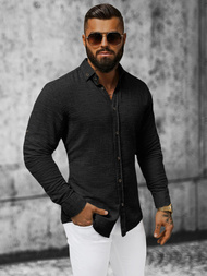 Koszula męska czarna OZONEE O/V42