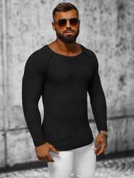 Sweter męski czarny OZONEE L/1442Z