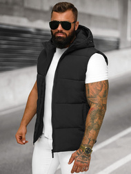 Безрукавка чоловіча чорна OZONEE JS/62M9516/392