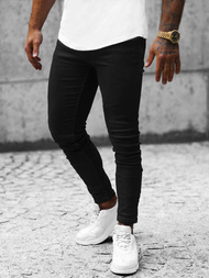 Spodnie jeansowe męskie czarne OZONEE E/5690/01