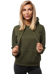 Bluza z kapturem damska khaki OZONEE JS/W02