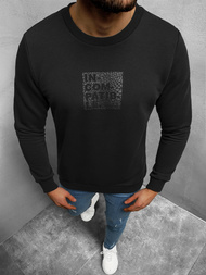 Bluza męska crewneck czarna OZONEE B/21402062Z