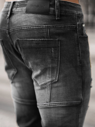 Spodnie jeansowe męskie czarne OZONEE NB/MP0047NZ