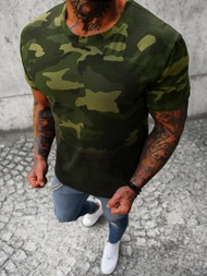 T-shirt męski zielony OZONEE JS/8T86/29