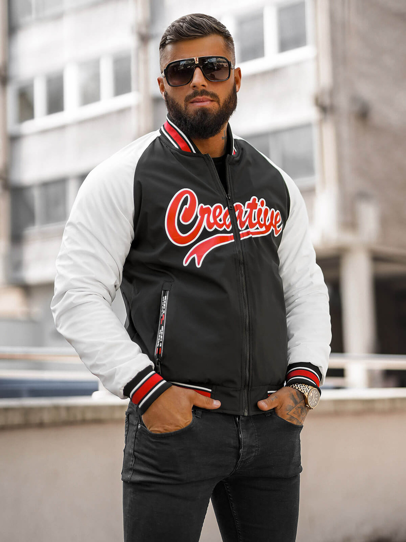 Куртка чоловіча чорна OZONEE JS/84M3011/392Z