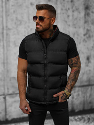 Kamizelka męska pikowana czarna OZONEE N/7131Z