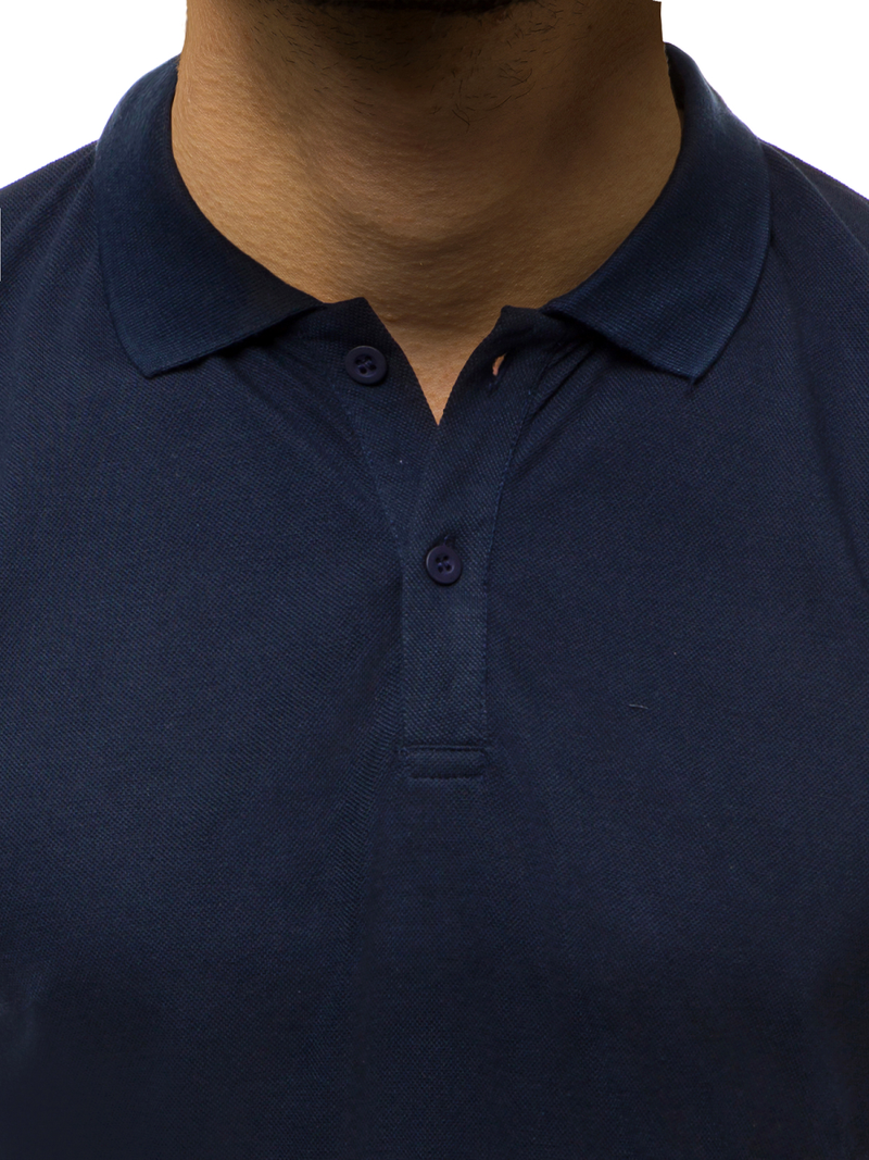 Футболка Поло Темно-Синя OZONEE JS/GD01Z