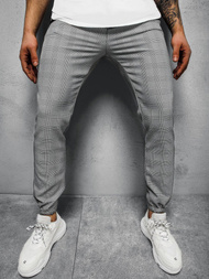 Spodnie męskie chino joggery szare OZONEE DJ/5255/21