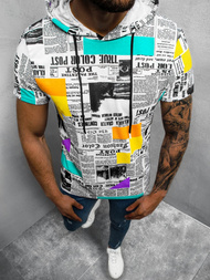 T-Shirt męski z nadrukiem kolorowy OZONEE O/BL200Z