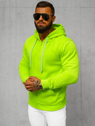 Bluza męska z kapturem rozpinana seledynowa OZONEE JS/2008/72Z