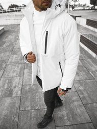 Kurtka zimowa męska biała OZONEE JS/HH011/45Z