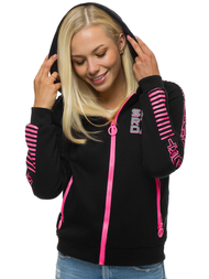 Bluza rozpinana damska czarna OZONEE JS/KSW3012