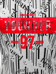 T-Shirt męski szary OZONEE JS/KS1993Z