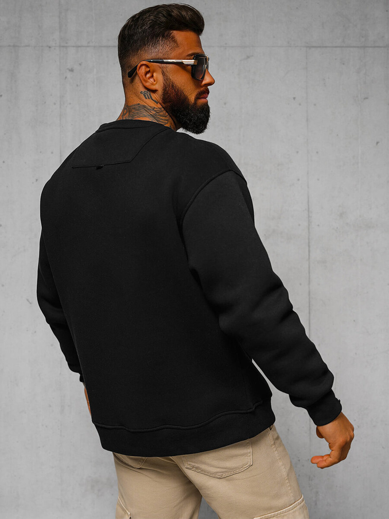 Bluza oversize czarna OZONEE O/SWE23055