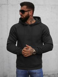 Bluza z kapturem męska czarna OZONEE O/8B151/3