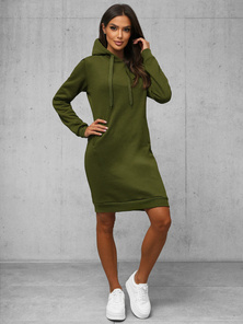 Bluza z kapturem damska khaki OZONEE JS/YS10005/29Z