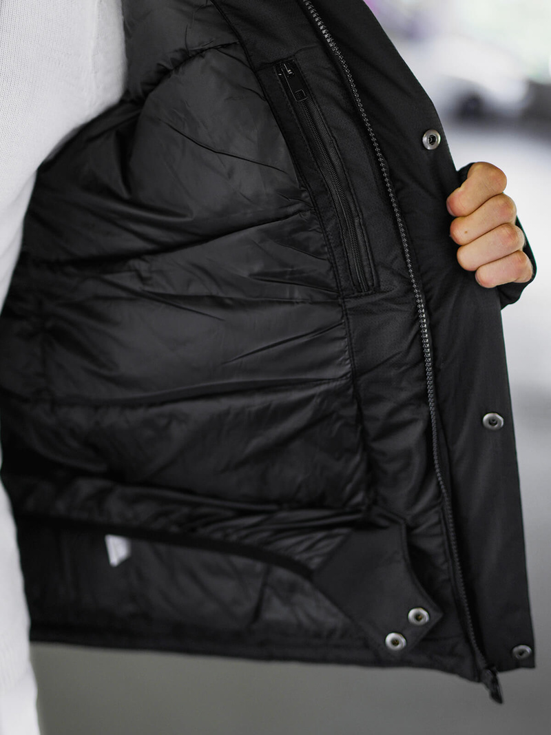 Kurtka zimowa męska czarna OZONEE JS/91M9906/392