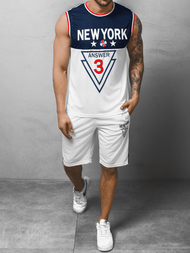 Спортивний костюм чоловічій Бiлий OZONEE JS/68C10169