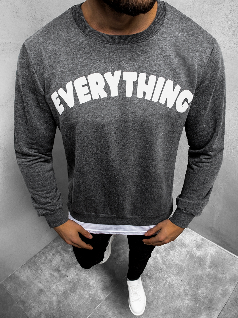 Bluza męska grafitowa OZONEE B/181905Z