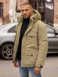 Kurtka zimowa męska beżowa OZONEE JS/31M5018Z