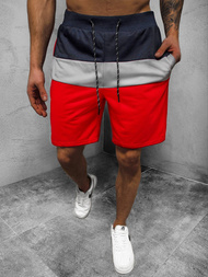 Шорти чоловічі темно-синій червоний OZONEE JS/KS2565