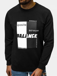 Bluza męska crewneck czarna OZONEE B/21402023