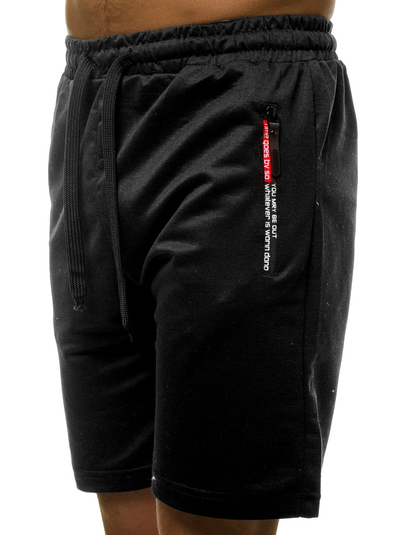 Spodenki męskie czarne OZONEE JS/XW76