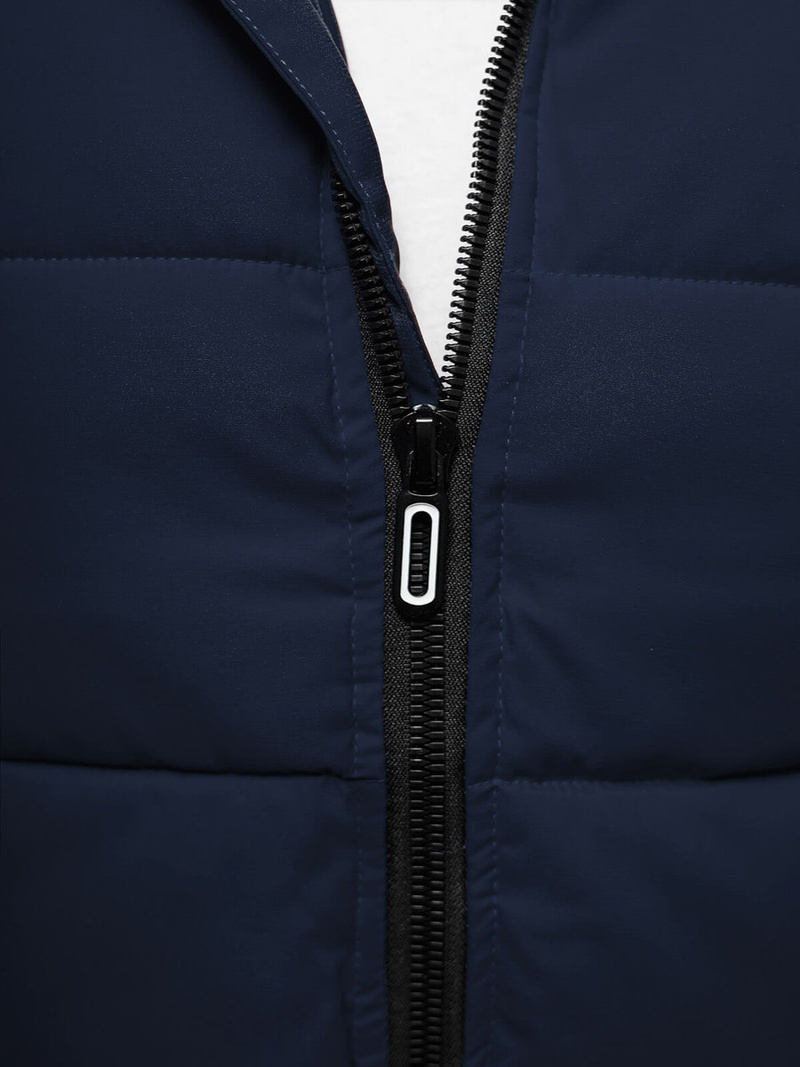Kamizelka męska z kapturem granatowa OZONEE JS/84M3028/215/X
