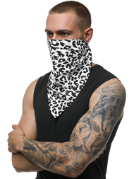 Bandana męska biała OZONEE BND104