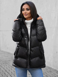 Kurtka zimowa damska czarna OZONEE JS/M23065/392