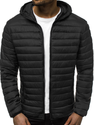 Kurtka męska przejściowa czarna OZONEE JS/LY35