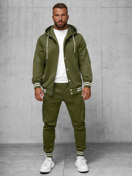Komplet dresowy męski khaki OZONEE JS/27C6506/29