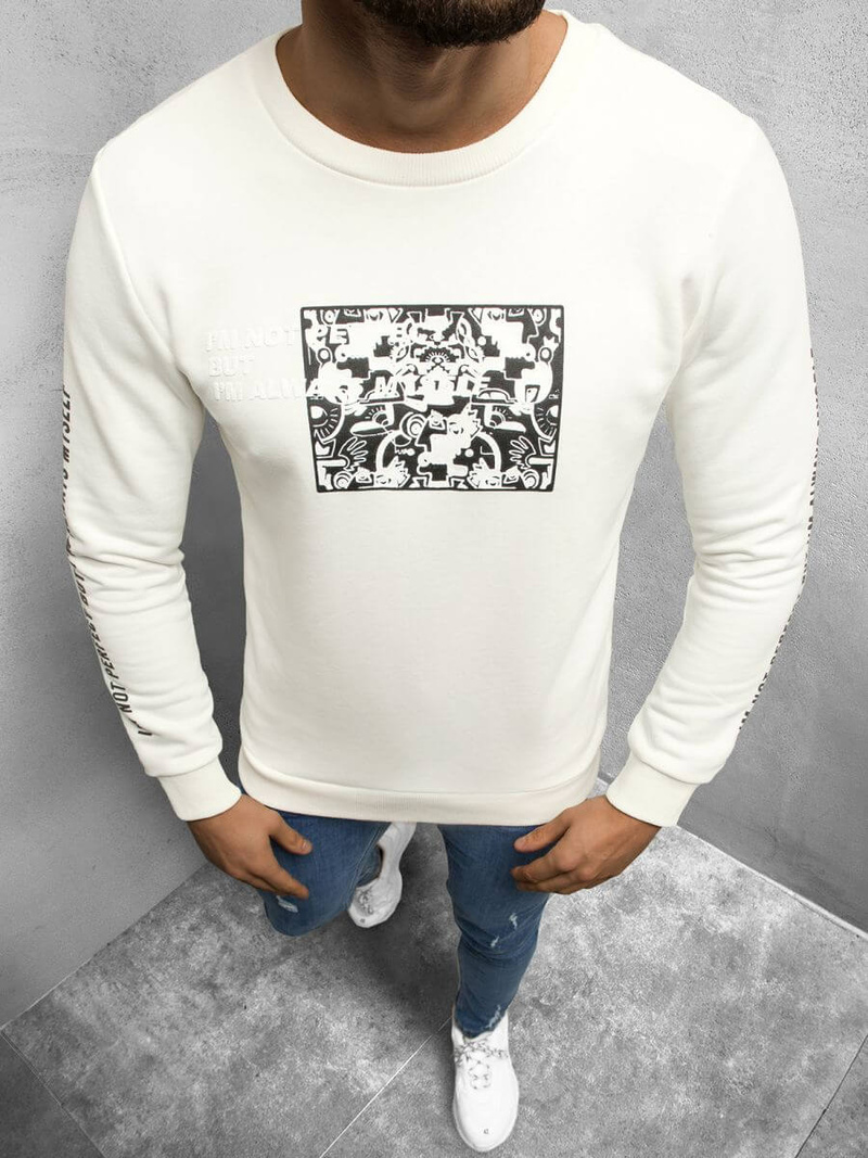 Bluza męska ecru OZONEE B/21402044