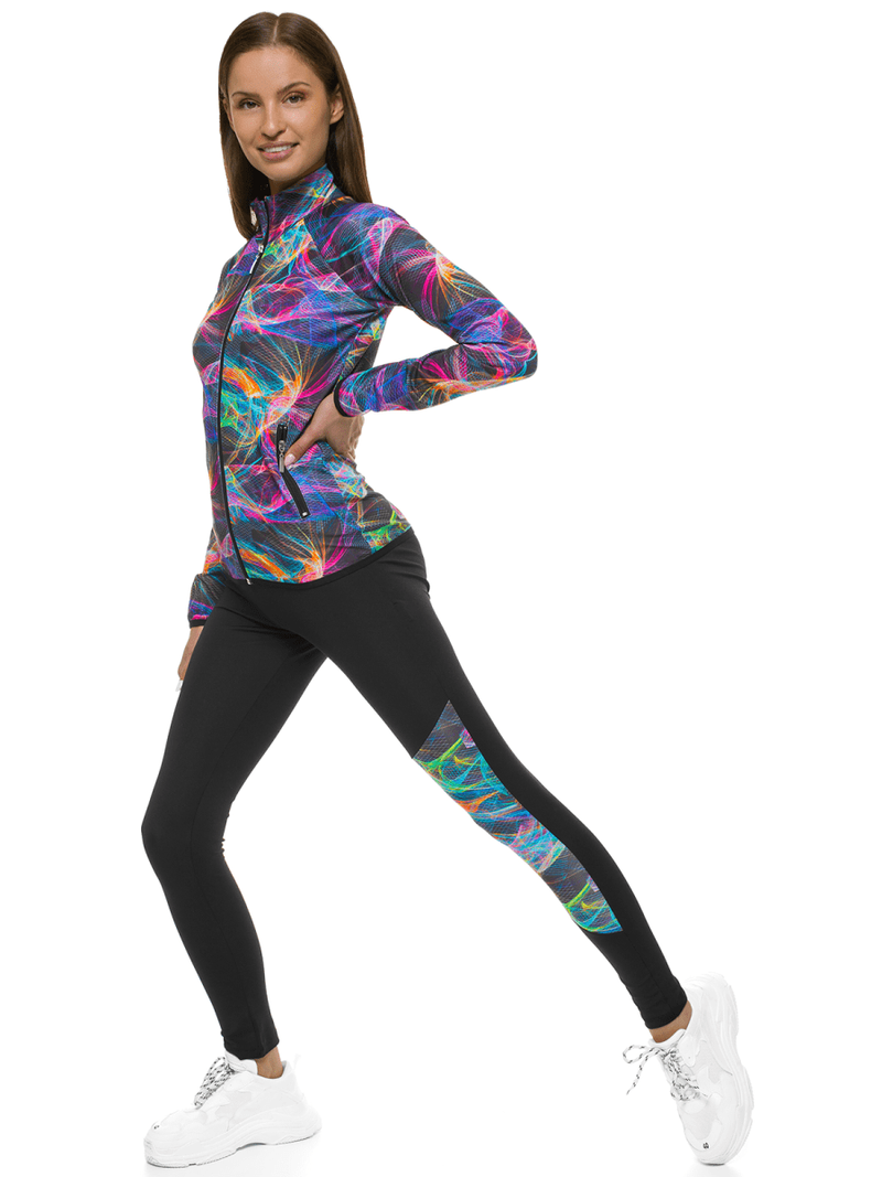 Komplet sportowy trzyczęściowy damski kolorowy OZONEE O/MS09