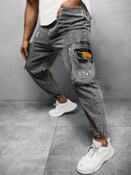 Spodnie męskie jogger szare OZONEE O/K153/17